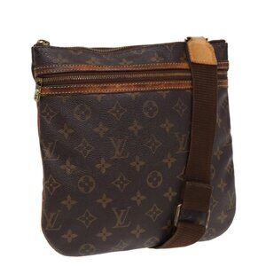 Authentic LOUIS VUITTON Monogram Pochette Bosphore Shoulder Bag M40044 LV